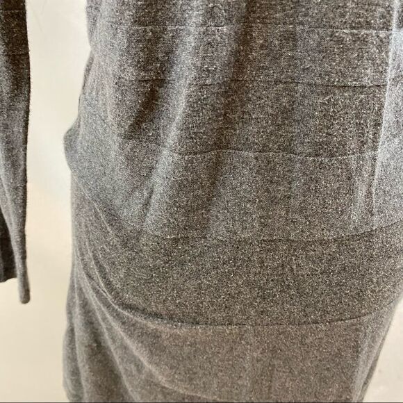 August Silk Grey Open Front Cardigan Sweater Size Small - Picture 9 of 11